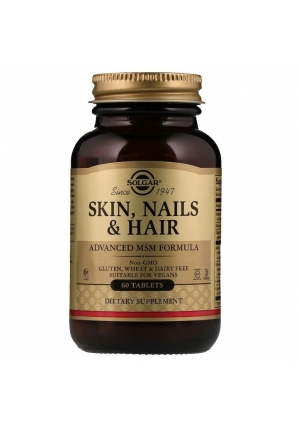 Skin, Nails & Hair, Advanced MSM Formula, 60 табл (Solgar)