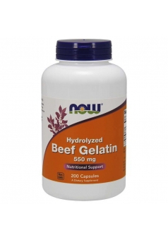 Hydrolyzed Beef Gelatin 550 мг 200 капс (NOW)