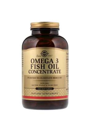 Omega-3 Fish Oil Concentrate 240 капс (Solgar)
