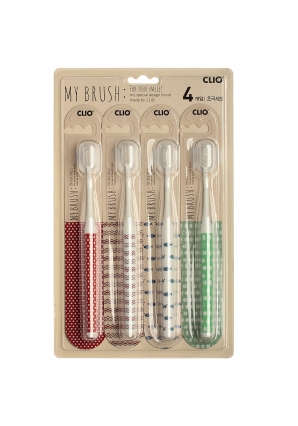 Набор зубных щеток My Brush Toothbrush 4 (Clio)
