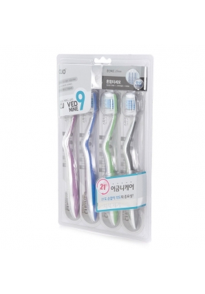Набор зубных щеток Curved Nine Toothbrush 4 (Clio)