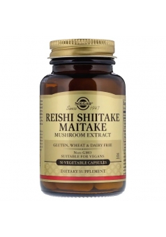 Reishi Shiitake Maitake Mushroom Extract 50 капс (Solgar)