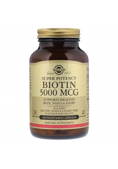 Biotin 5000 мкг 100 капс (Solgar)