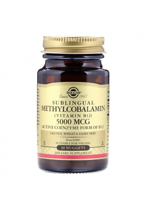 Sublingual Methylcobalamin (Vitamin B12) 5000 мкг 30 табл (Solgar)
