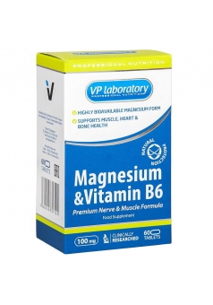 Magnesium & Vitamin B6 60 табл (VPLab Nutrition)