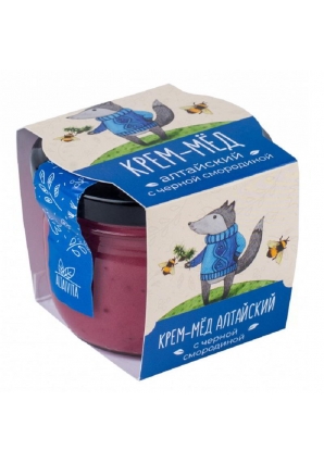 Алтайский крем-мёд с черной смородиной 125 гр (Altaivita)