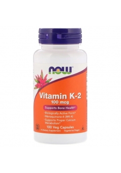 Vitamin K-2 100 мкг 100 капс (NOW)
