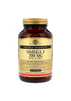 Omega-3 EPA & DHA Double Strength 700 мг 60 капс (Solgar)
