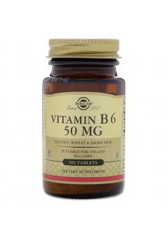 Vitamin B6 50 мг 100 табл (Solgar)