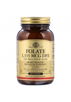 Folate 1333 мкг DFE 250 табл (Solgar)
